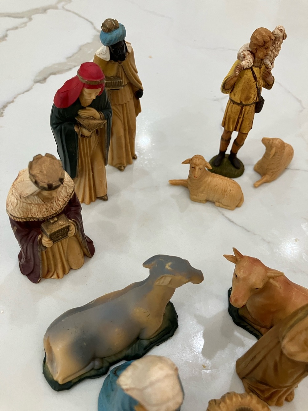 Hand-Painted Nativity Figurine Set - Multi-Color - Picture 3 of 7